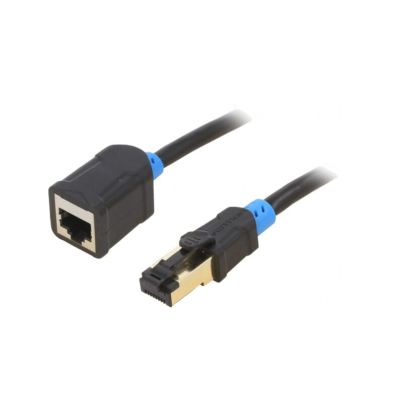 Prelungitor RJ45 S/FTP 6 OFC PVC Negru 2m Aurit | Electronic-mag.ro | Componente Electronice Prelungitor RJ45 S/FTP 6 OFC PVC Negru 2m Aurit | Electronic-mag.ro | Componente Electronice