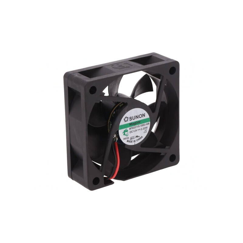 Ventilator Axial DC 12V 60x60x20mm 43.1m3/h 39dBA | Electronic-mag.ro | Componente Electronice