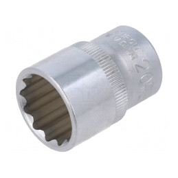 Tubulară 12-puncte 1/2" 20mm Oțel Crom-Vanadium | Electronic-mag.ro | Componente Electronice