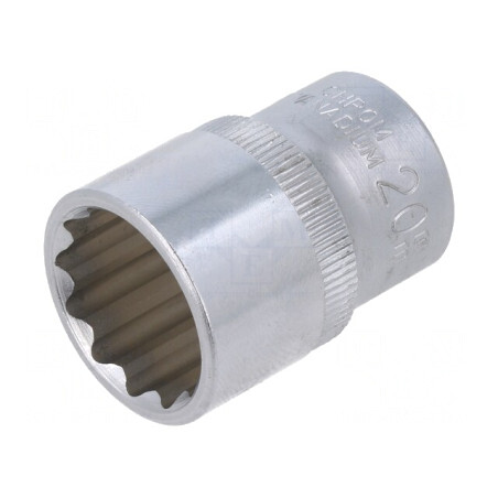 Tubulară 12-puncte 1/2" 20mm Oțel Crom-Vanadium | Electronic-mag.ro | Componente Electronice
