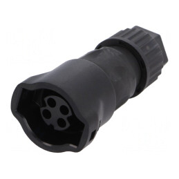 Conector Circular Mufă Mamă 4 Pin Fără Contacte Push-Pull | Electronic-mag.ro | Componente Electronice