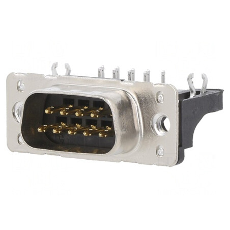 Soclu D-Sub 9-PIN 90° THT UNC 4-40 | Electronic-mag.ro | Componente Electronice