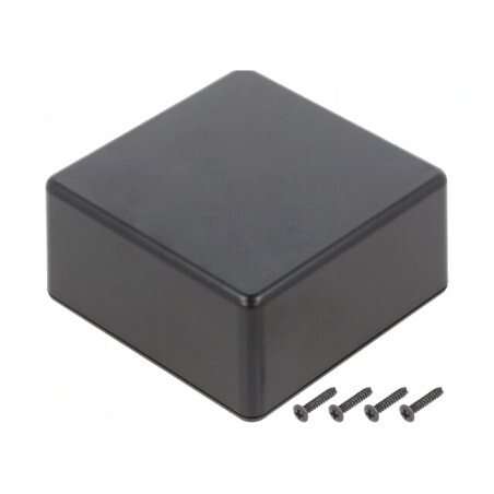 Carcasă Universală 80x80x40mm ABS Neagră IP40 | Electronic-mag.ro | Componente Electronice
