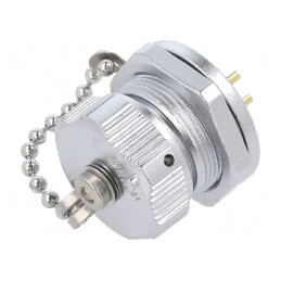 Soclu WY16 IP67 mamă 4 pini aurit 15A 500V 2mm2 14AWG | Electronic-mag.ro | Componente Electronice
