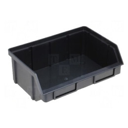 Cuvă ESD Polipropilenă Neagră 203x74x140mm 1kΩ | Electronic-mag.ro | Componente Electronice