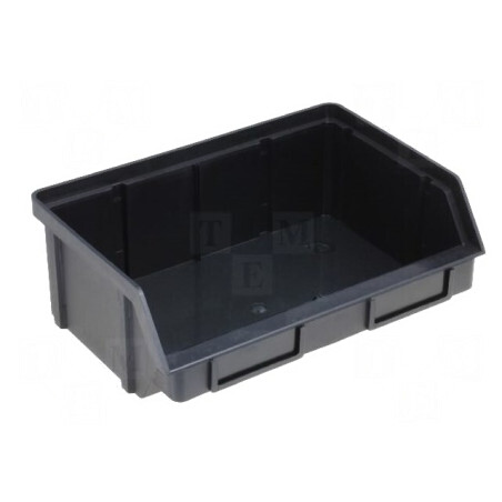 Cuvă ESD Polipropilenă Neagră 203x74x140mm 1kΩ | Electronic-mag.ro | Componente Electronice