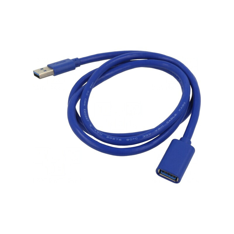 Cablu USB 3.2 A-A 1m Albastru | Electronic-mag.ro | Componente Electronice