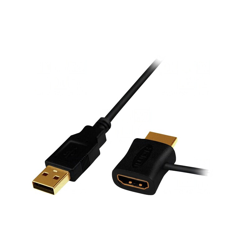 Adaptor HDMI 1.3/1.4 - 0.5m - Negru | Electronic-mag.ro | Componente Electronice