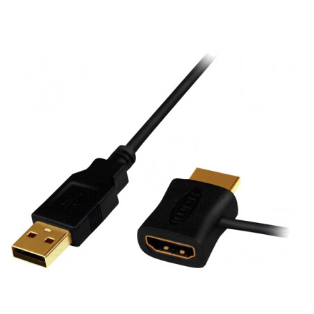 Adaptor HDMI 1.3/1.4 - 0.5m - Negru | Electronic-mag.ro | Componente Electronice