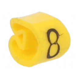 Markere Galbene pentru Marcaj PVC 2,5-5mm | Electronic-mag.ro | Componente Electronice