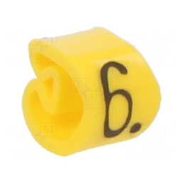 Markere galbene pentru marcaj PVC, 2,5-5mm, -30-60°C