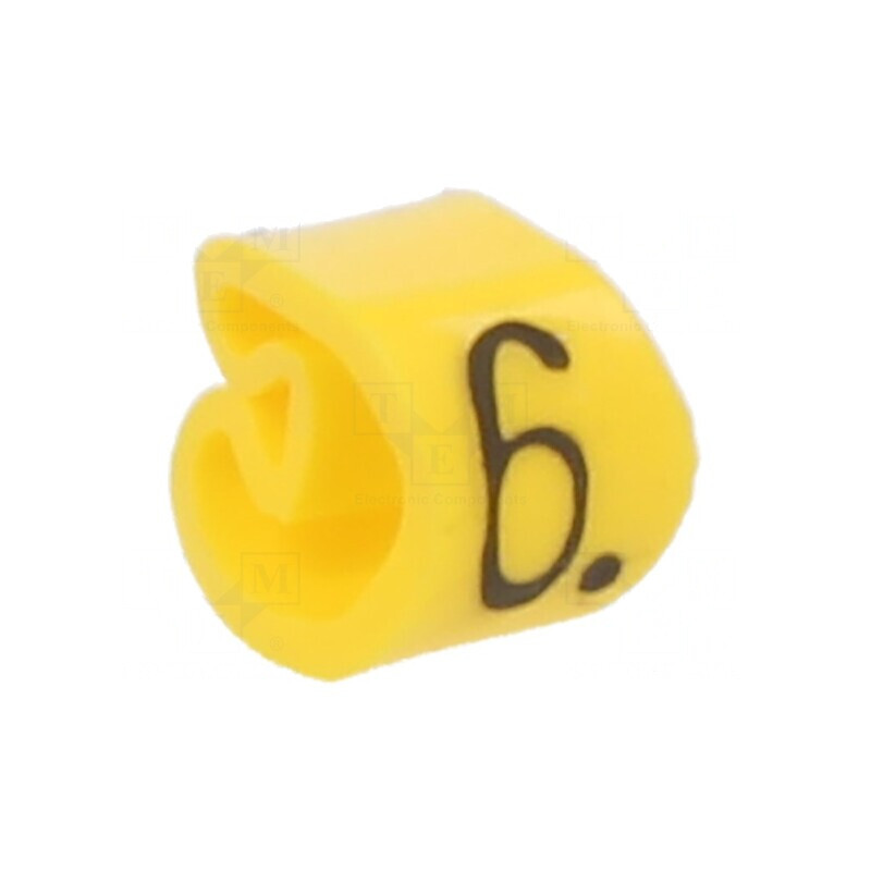 Markere galbene pentru marcaj PVC, 2,5-5mm, -30-60°C | Electronic-mag.ro | Componente Electronice