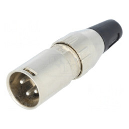 Mufă XLR Tată 3 Pin Dreptă pe Cablu Lipire | Electronic-mag.ro | Componente Electronice