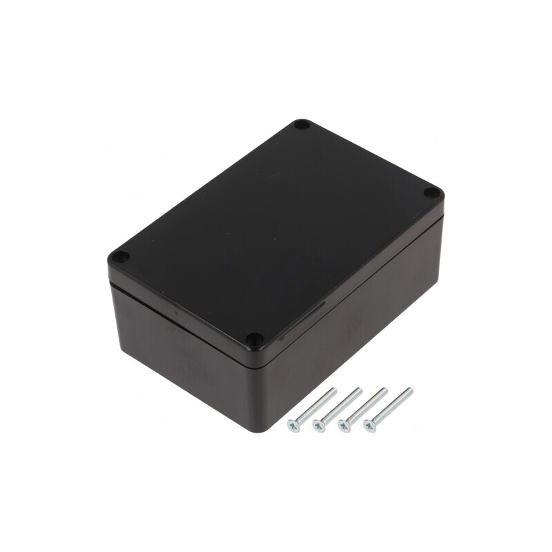 Carcasă universală ABS neagră IP67 70x105x40mm | Electronic-mag.ro | Componente Electronice