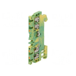 Conector Șine 1,5mm2 4 Borne Galben-Verde | Electronic-mag.ro | Componente Electronice