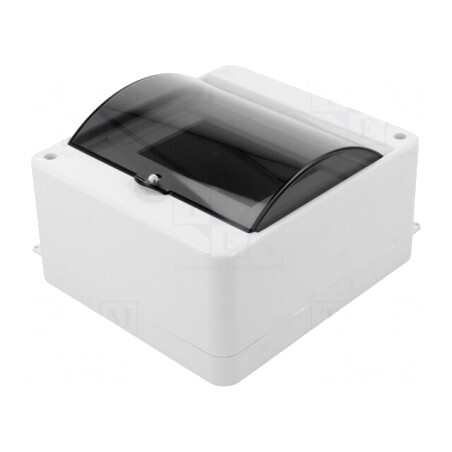 Carcasă pentru aparatură modulară IP30 perete alb ABS | Electronic-mag.ro | Componente Electronice