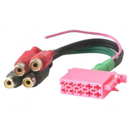 Mufă ISO RCA x4 PIN 10 | Electronic-mag.ro | Componente Electronice