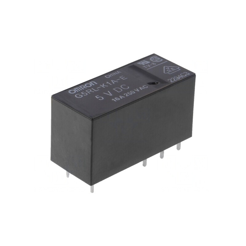 Releu Electromagnetic SPST 5VDC 16A | Electronic-mag.ro | Componente Electronice