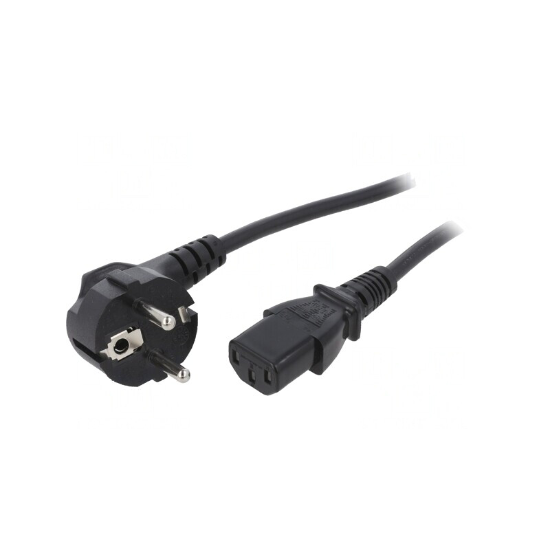 Cablu de Alimentare CEE 7/7 în unghi la IEC C13 1.5m Negru | Electronic-mag.ro | Componente Electronice Cablu de Alimentare CEE 7/7 în unghi la IEC C13 1.5m Negru | Electronic-mag.ro | Componente Electronice