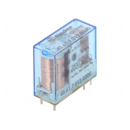 Releu Electromagnetic SPST-NO 12V 16A 250V | Electronic-mag.ro | Componente Electronice