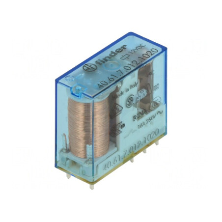 Releu Electromagnetic 12VDC Miniaturale PCB Soclu | Electronic-mag.ro | Componente Electronice