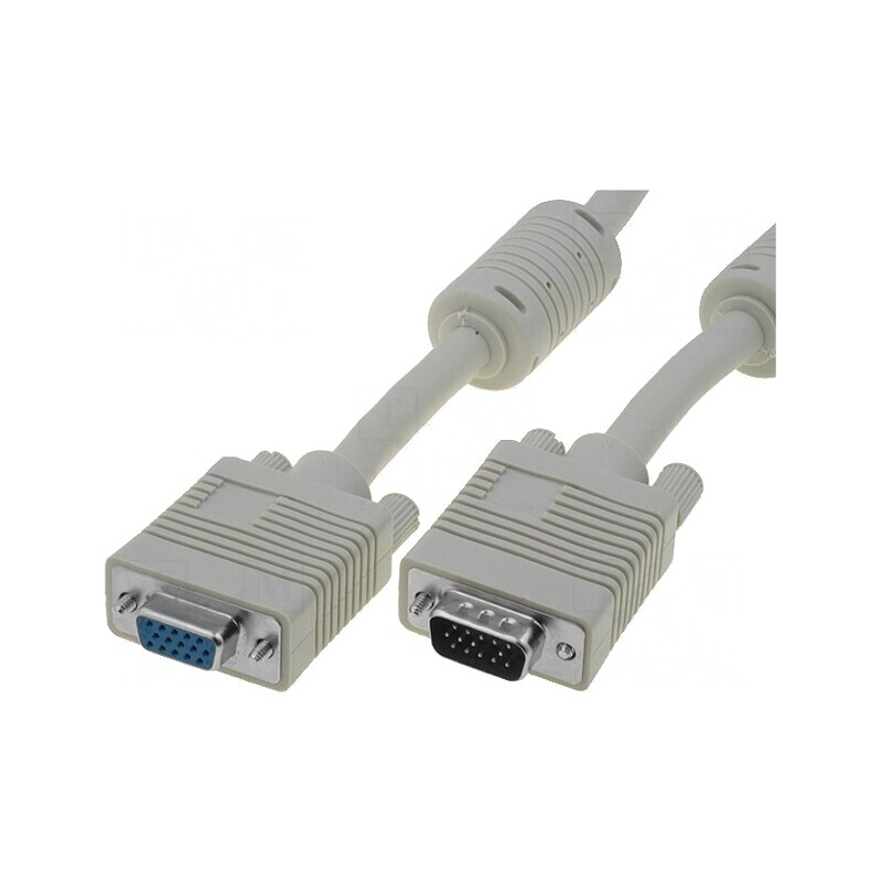 Cablu D-Sub 15 pini HD Gri 1,8m | Electronic-mag.ro | Componente Electronice