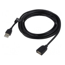 Cablu USB 3.0 A-A 3m Negru 5Gbps | Electronic-mag.ro | Componente Electronice