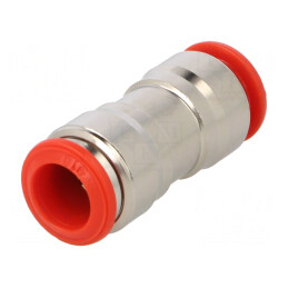 Racord Push-in Simplu Alamă Nichelată 0,99-20bar | Electronic-mag.ro | Componente Electronice