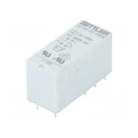 Releu Electromagnetic DPDT 230VAC 10A 8A/250VAC | Electronic-mag.ro | Componente Electronice