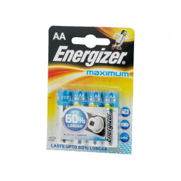 Baterie alcalină AA 1,5V 4 buc Maximum | Electronic-mag.ro | Componente Electronice