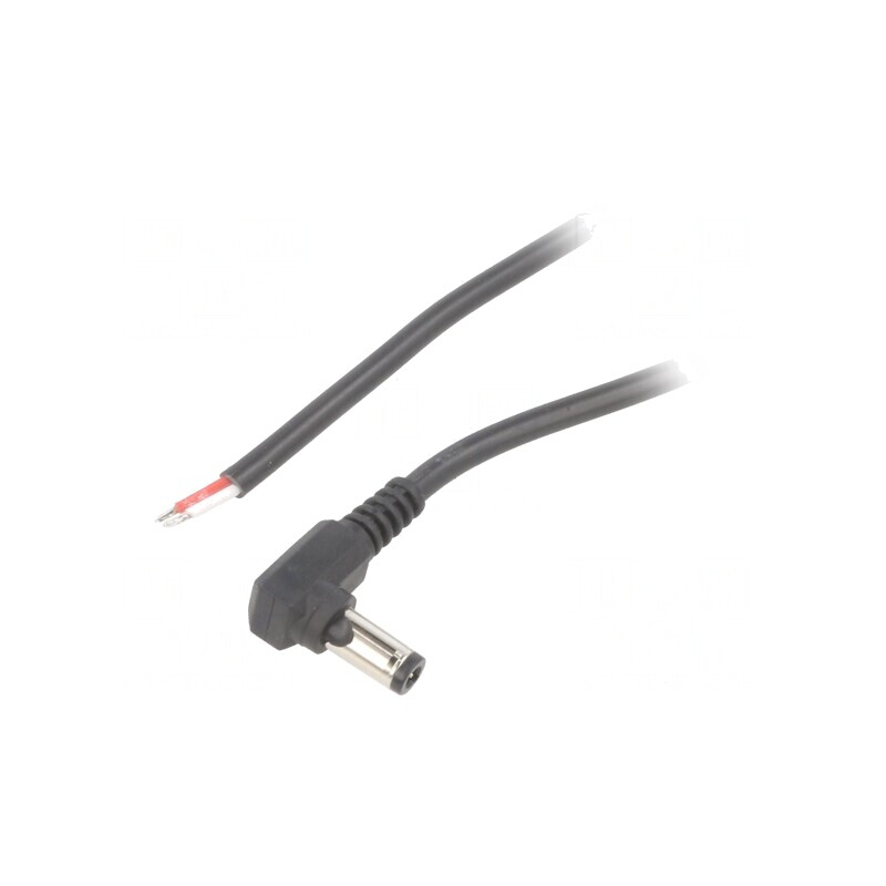 Cablu Alimentare DC 5,5/2,5 Negru 2m | Electronic-mag.ro | Componente Electronice