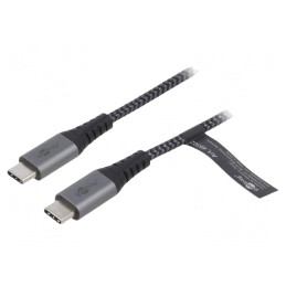Cablu USB-C 2.0 Textil 1m 480Mbps | Electronic-mag.ro | Componente Electronice