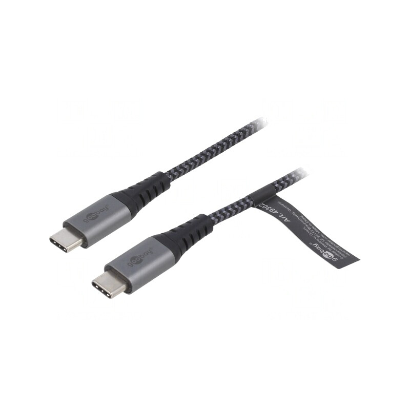 Cablu USB-C 2.0 Textil 1m 480Mbps | Electronic-mag.ro | Componente Electronice