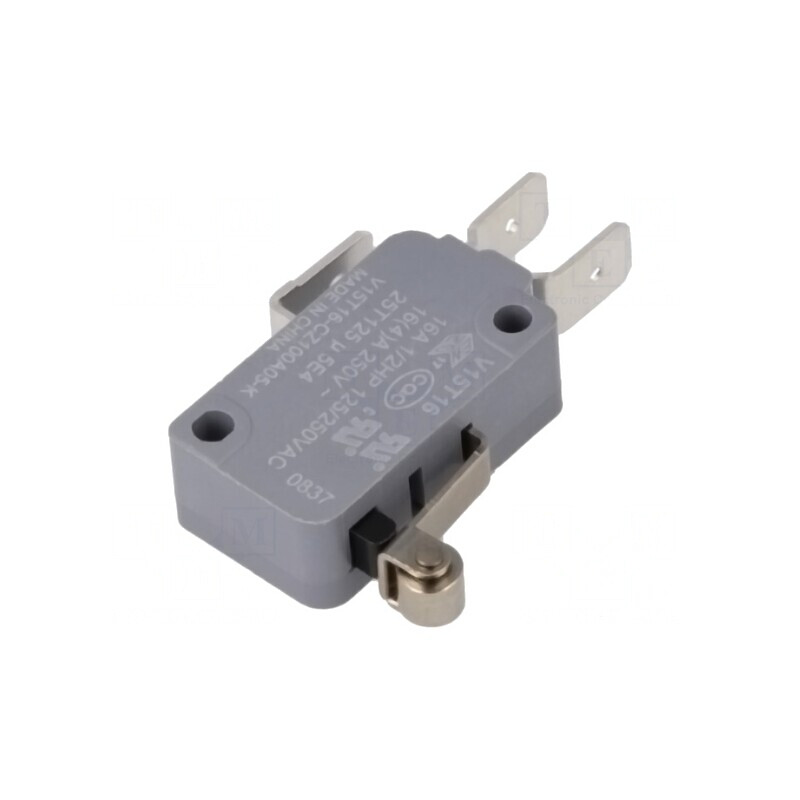 Microîntrerupător cu Manetă și Rulment 16A/250VAC | Electronic-mag.ro | Componente Electronice