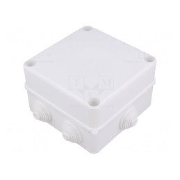 Cutie de Conexiuni IP55 133x133x83mm Albă | Electronic-mag.ro | Componente Electronice