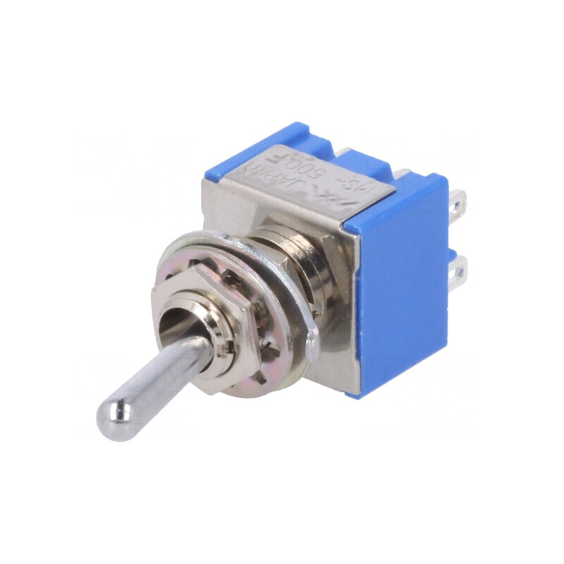 Comutator Basculant DPDT ON-ON 6A 125VAC pentru Lipit | Electronic-mag.ro | Componente Electronice