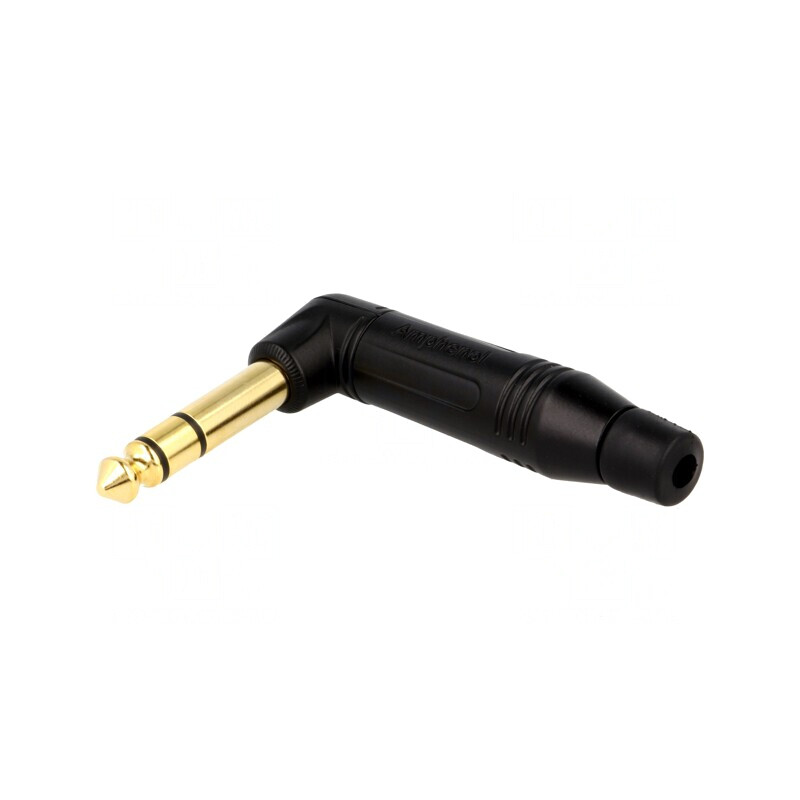 Mufă Jack 6,3mm Tată Stereo 90° pe Cablu | Electronic-mag.ro | Componente Electronice