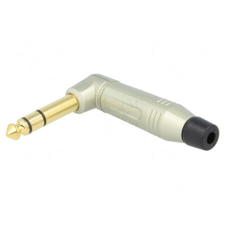 Mufă Jack 6,3mm Stereo Unghi 90° | Electronic-mag.ro | Componente Electronice