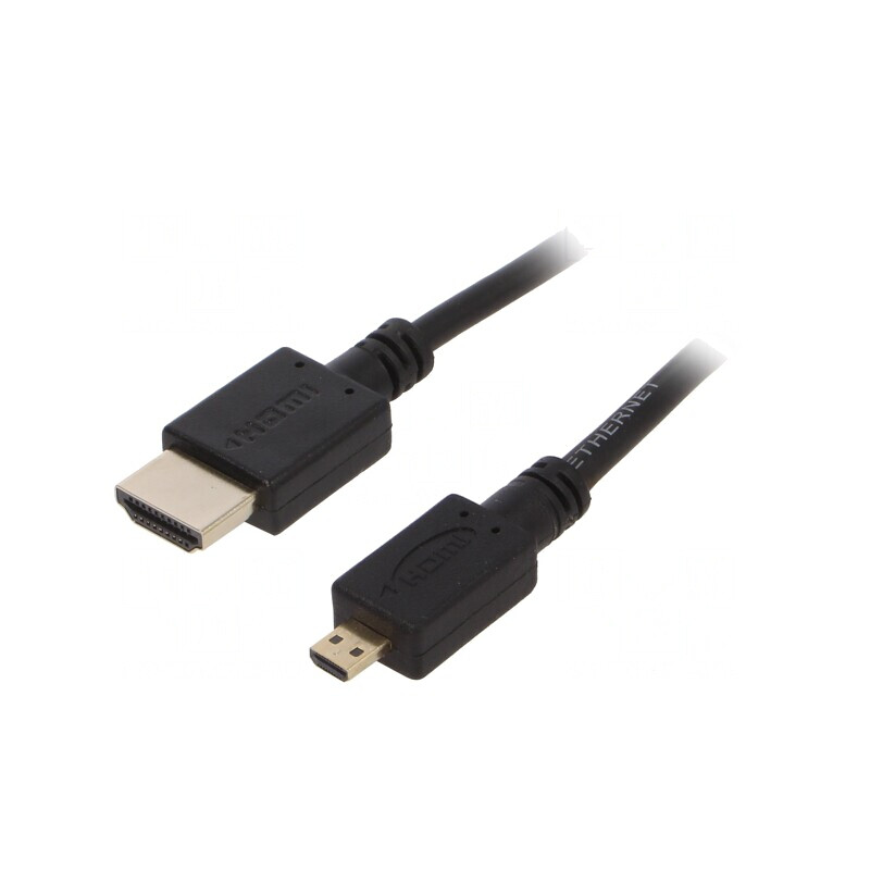 Cablu HDMI 2.0 Micro HDMI 1.8m Negru | Electronic-mag.ro | Componente Electronice