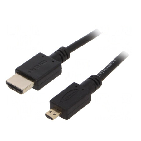 Cablu HDMI 2.0 Micro HDMI 1.8m Negru | Electronic-mag.ro | Componente Electronice