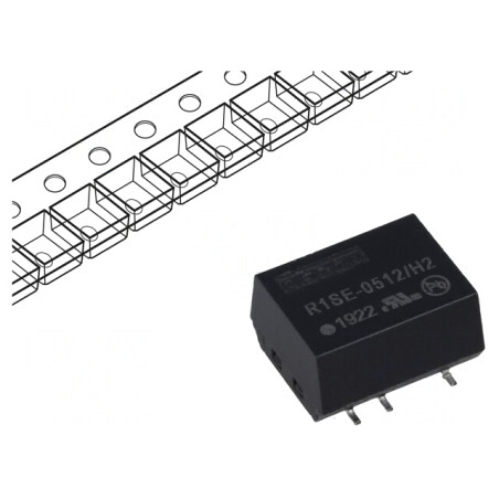 Convertor DC/DC 1W 5V la 12V SMD | Electronic-mag.ro | Componente Electronice