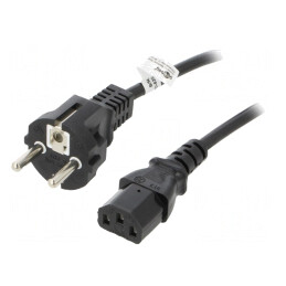 'Cablu Alimentare Schuko la IEC C13 1,5m Negru' | Electronic-mag.ro | Componente Electronice