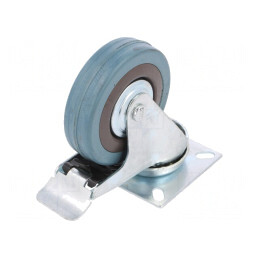 Roată de transport 75mm cu placă de montare | Electronic-mag.ro | Componente Electronice