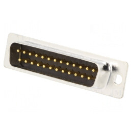 Mufă D-Sub 25 PIN Tată Cablu Negru Aurit | Electronic-mag.ro | Componente Electronice