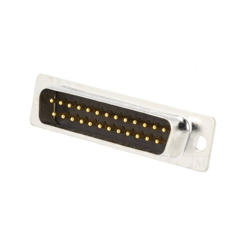 Mufă D-Sub 25 PIN Tată Cablu Negru Aurit | Electronic-mag.ro | Componente Electronice
