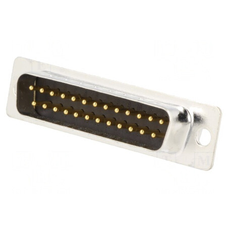 Mufă D-Sub 25 PIN Tată Cablu Negru Aurit | Electronic-mag.ro | Componente Electronice