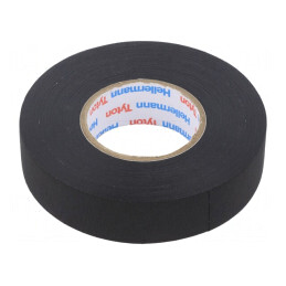 Bandă Textilă Neagră 19mm x 25m | Electronic-mag.ro | Componente Electronice