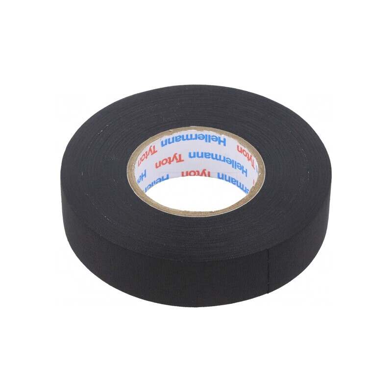Bandă Textilă Neagră 19mm x 25m | Electronic-mag.ro | Componente Electronice