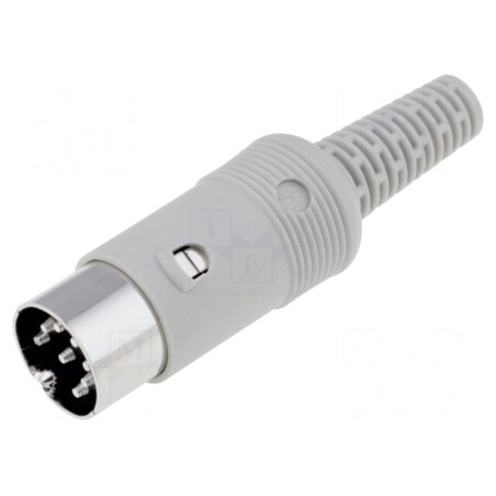 Mufă DIN 8-Pin 262° Drept pe Cablu | Electronic-mag.ro | Componente Electronice