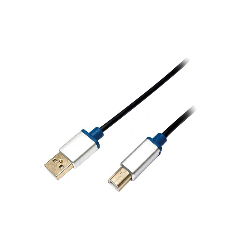 Cablu USB 2.0 A-B 2m Negru | Electronic-mag.ro | Componente Electronice